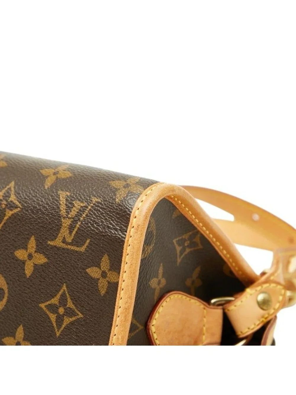 Louis Vuitton Monogram Popincourt Long Crossbody Shoulder Bag Brown Leather